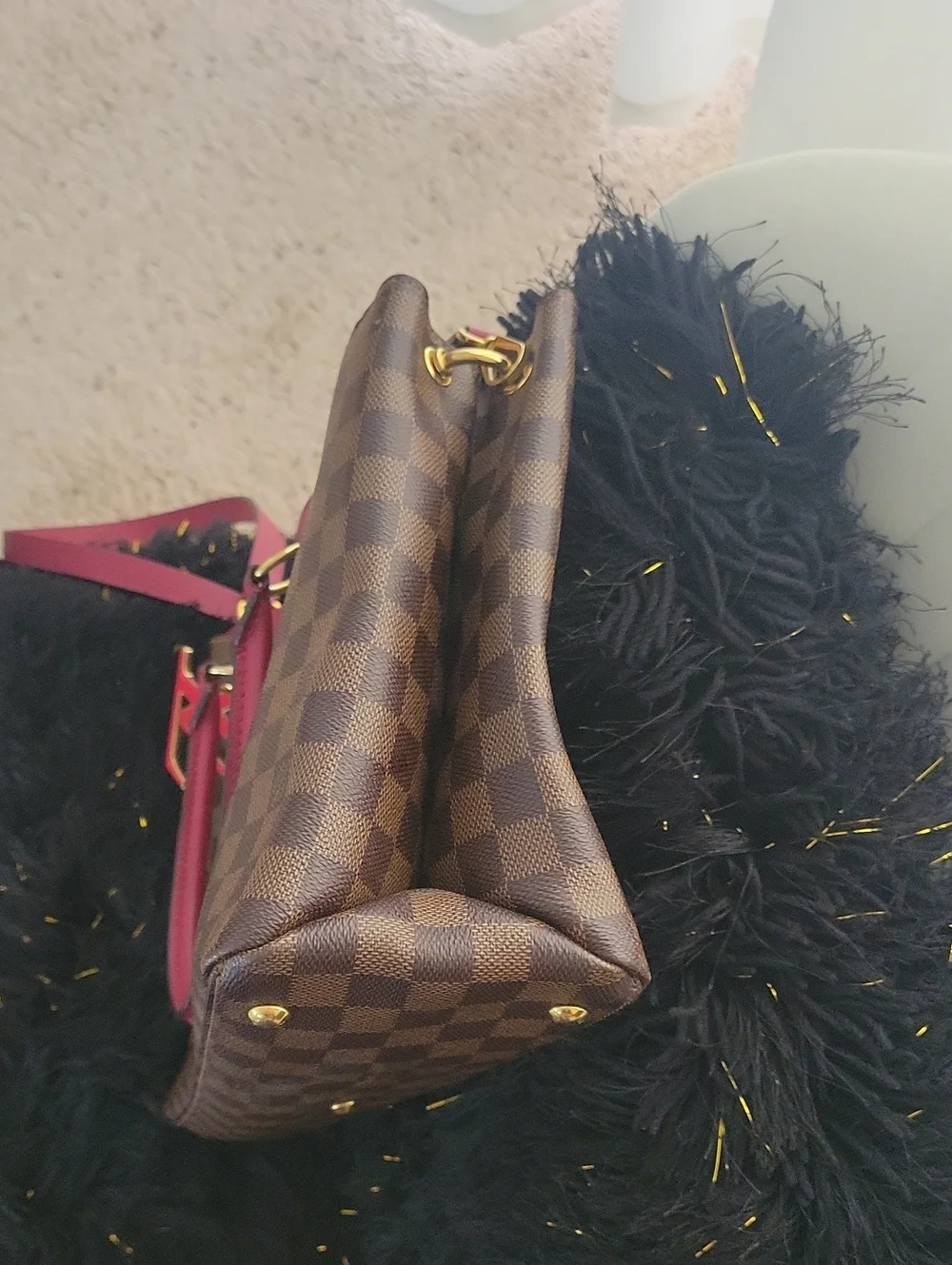 Louis Vuitton Damier Ebene LV Riverside Lie De Vin